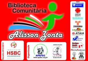 PLACA BIBLIOTECA COMUNITÁRIA ALISSON ZONTA