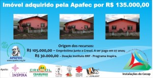 Placa Imóvel novo da Apafec