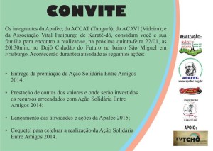 Convite entrega da premiação