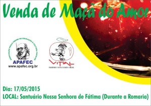 Venda de Maça do Amor na Romaria 17-05