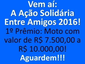 Lançamento Ação Solidária Entre Amigos 2016