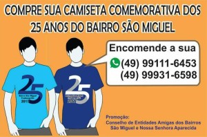 Camisetas 25 anos São Miguel