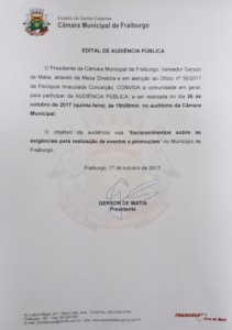 Oficio marcado audiência publica